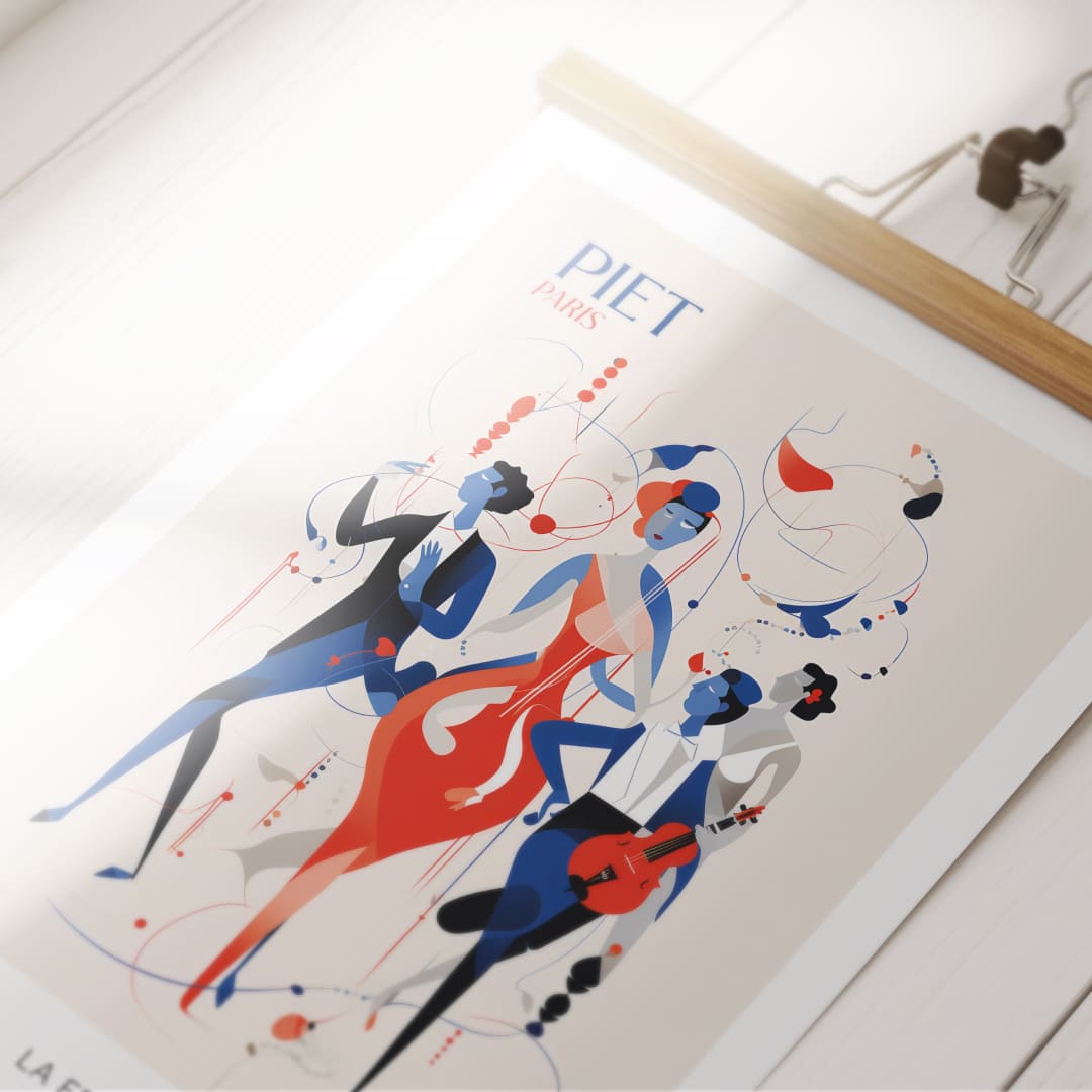 Piet Paris poster closeup